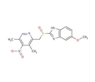 rac 4-Desmethoxy-4-nitro Omeprazole (CAS 317807-10-6) - chemical structure image