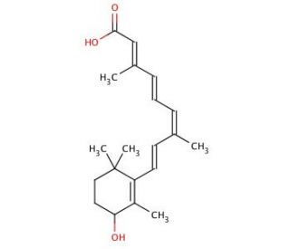 rac 4-Hydroxy-9-cis-retinoic Acid (CAS 150737-17-0) - chemical structure image