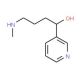 rac-4-(Methylamino)-1-(3-pyridyl)-1-butanol (CAS 76030-54-1) - chemical structure image