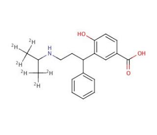 rac 5-Carboxy Desisopropyl Tolterodine-d6 - chemical structure image
