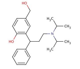 rac 5-Hydroxymethyl Tolterodine (CAS 200801-70-3) - chemical structure image