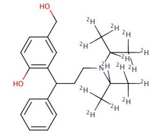 rac 5-Hydroxymethyl Tolterodine-d14 - chemical structure image