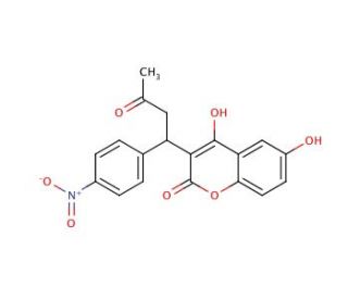 rac 6-Hydroxy Acenocoumarol (CAS 64180-13-8) - chemical structure image