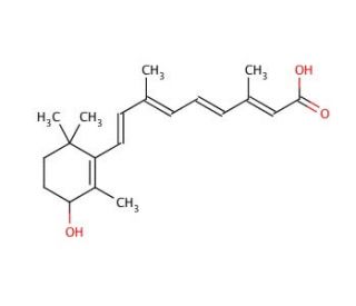 rac all-trans 4-Hydroxy Retinoic Acid (CAS 66592-72-1&#0;) - chemical structure image