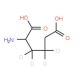 rac α-Aminoadipic Acid-d6 (Major) - chemical structure image