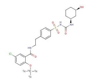 rac cis-3-Hydroxy Glyburide-d3,13C (CAS 1217848-91-3) - chemical structure image