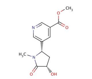 rac cis-3&prime;-Hydroxy Cotinine-3-carboxylic Acid Methyl Ester - chemical structure image