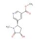 rac cis-3′-Hydroxy Cotinine-3-carboxylic Acid Methyl Ester - chemical structure image
