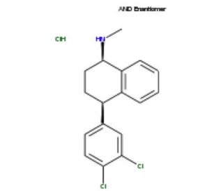 rac-cis-Sertraline Hydrochloride (CAS 79617-95-1) - chemical structure image