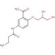 rac Des(isopropylamino) Acebutolol Diol - chemical structure image