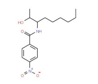 rac erythro-3-(4-Nitrobenzamido)nonan-2-ol (CAS 119691-06-4) - chemical structure image