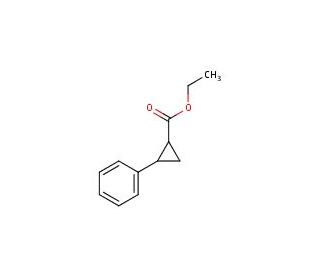 rac-ethyl (1R, 2R)-2-phenylcyclopropane-1-carboxylate (CAS 97-71-2) - chemical structure image
