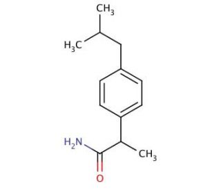 rac-Ibuprofen Amide (CAS 59512-17-3) - chemical structure image