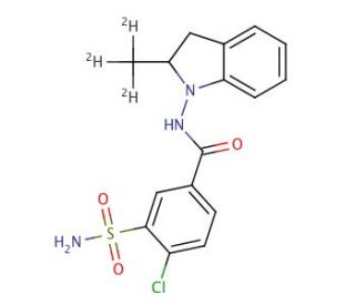 rac Indapamide-d3 - chemical structure image