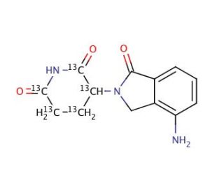 rac Lenalidomide-13C5 (CAS 1219332-91-8) - chemical structure image