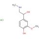 rac Metanephrine Hydrochloride Salt (CAS 881-95-8) - chemical structure image