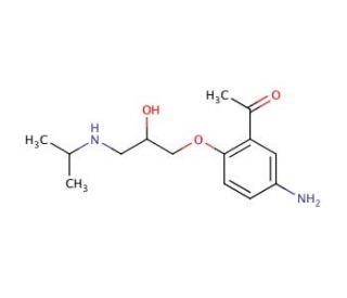 rac N-Desbutyroyl Acebutolol - chemical structure image