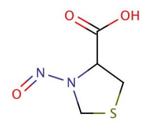 rac N-Nitroso Thiazolidine-4-carboxylic Acid (CAS 88381-44-6) - chemical structure image