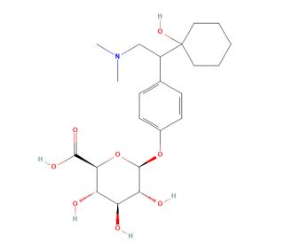 rac O-Desmethyl venlafaxine &beta;-D-glucuronide (CAS 1021933-98-1) - chemical structure image