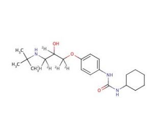 rac Talinolol-d5 - chemical structure image