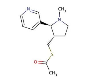 rac-trans 3&prime;-Acetylthiomethyl Nicotine - chemical structure image