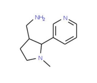 rac-trans 3&prime;-Aminomethyl Nicotine (CAS 623579-03-3) - chemical structure image