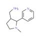 rac-trans 3′-Aminomethyl Nicotine (CAS 623579-03-3) - chemical structure image