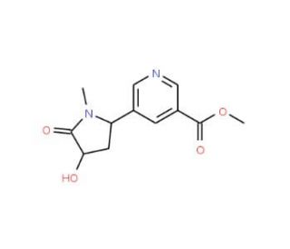 rac trans-3&prime;-Hydroxy Cotinine-3-carboxylic Acid Methyl Ester - chemical structure image