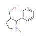 rac-trans 3′-Hydroxymethylnicotine (CAS 33224-02-1) - chemical structure image
