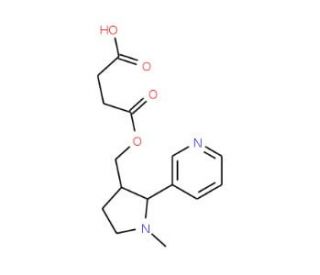 rac-trans 3&prime;-Hydroxymethylnicotine Hemisuccinate (CAS 1207282-59-4) - chemical structure image
