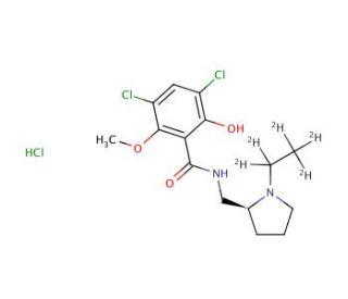Raclopride-d5 Hydrochloride (CAS 98527-32-3 (unlabeled)) - chemical structure image