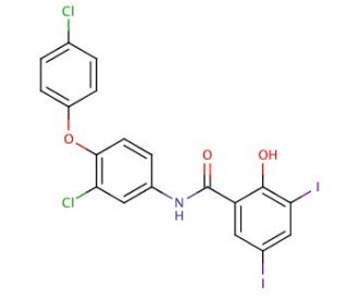 Rafoxanide (CAS 22662-39-1) - chemical structure image