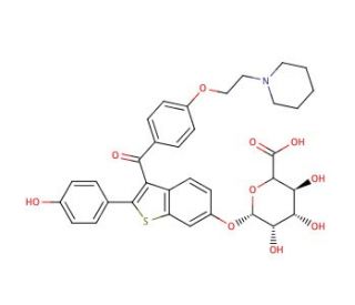 Raloxifene 6-Glucuronide (CAS 174264-50-7) - chemical structure image