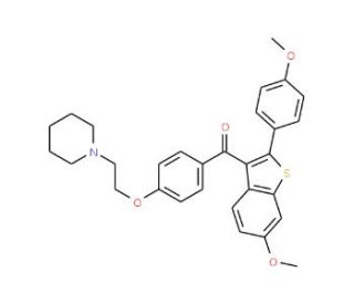 Raloxifene Bismethyl Ether (CAS 84541-38-8) - chemical structure image