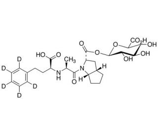 Ramiprilat-d5 Acyl-&beta;-D-glucuronide - chemical structure image