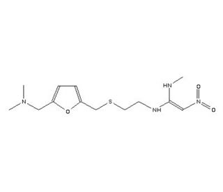 Ranitidine (CAS 66357-35-5) - chemical structure image