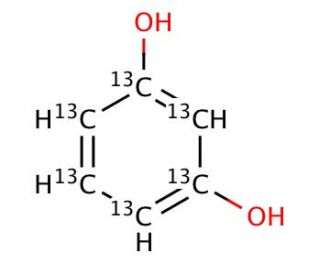 Resorcinol-13C6 (CAS 953390-31-3) - chemical structure image