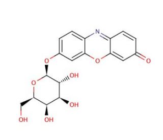 Resorufin &beta;-D-galactopyranoside (CAS 95079-19-9) - chemical structure image