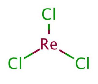 Rhenium(III) chloride (CAS 13569-63-6) - chemical structure image