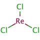 Rhenium(III) chloride (CAS 13569-63-6) - chemical structure image