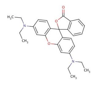 Rhodamine B base (CAS 509-34-2) - chemical structure image