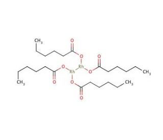 Rhodium(II) hexanoate, dimer (CAS 62728-89-6) - chemical structure image