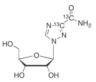 Ribavirin-13C2 (CAS 1279035-36-7) - chemical structure image