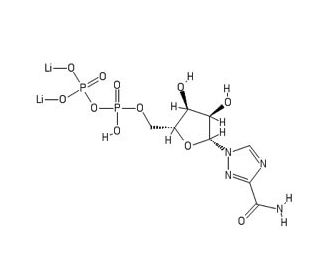 Ribavirin 5&prime;-Diphosphate Lithium Salt (CAS 63142-70-1) - chemical structure image