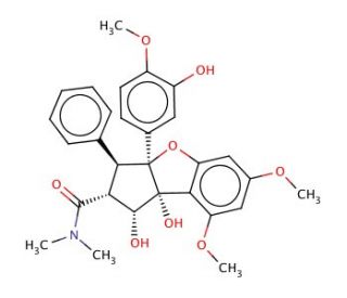 Rocaglamide C (CAS 189322-67-6) - chemical structure image