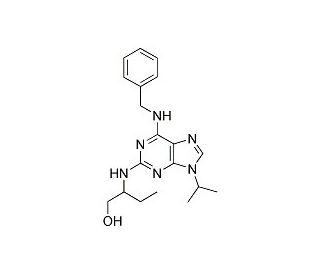 Roscovitine (CAS 186692-46-6) - chemical structure image