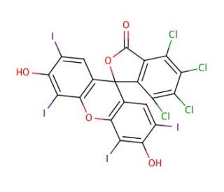 Rose Bengal lactone (CAS 4159-77-7) - chemical structure image