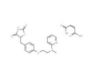 Rosiglitazone Maleate (CAS 155141-29-0) - chemical structure image