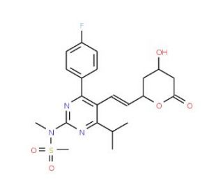 Rosuvastatin Lactone (CAS 503610-43-3) - chemical structure image