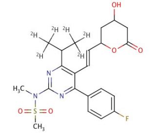 Rosuvastatin Lactone-d6 - chemical structure image